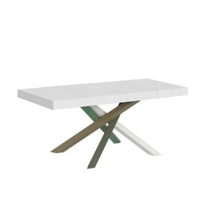 Επεκτεινόμενο τραπέζι Volantis Premium Color 4/A, βάθος 90 εκ. – Λευκή μελιά